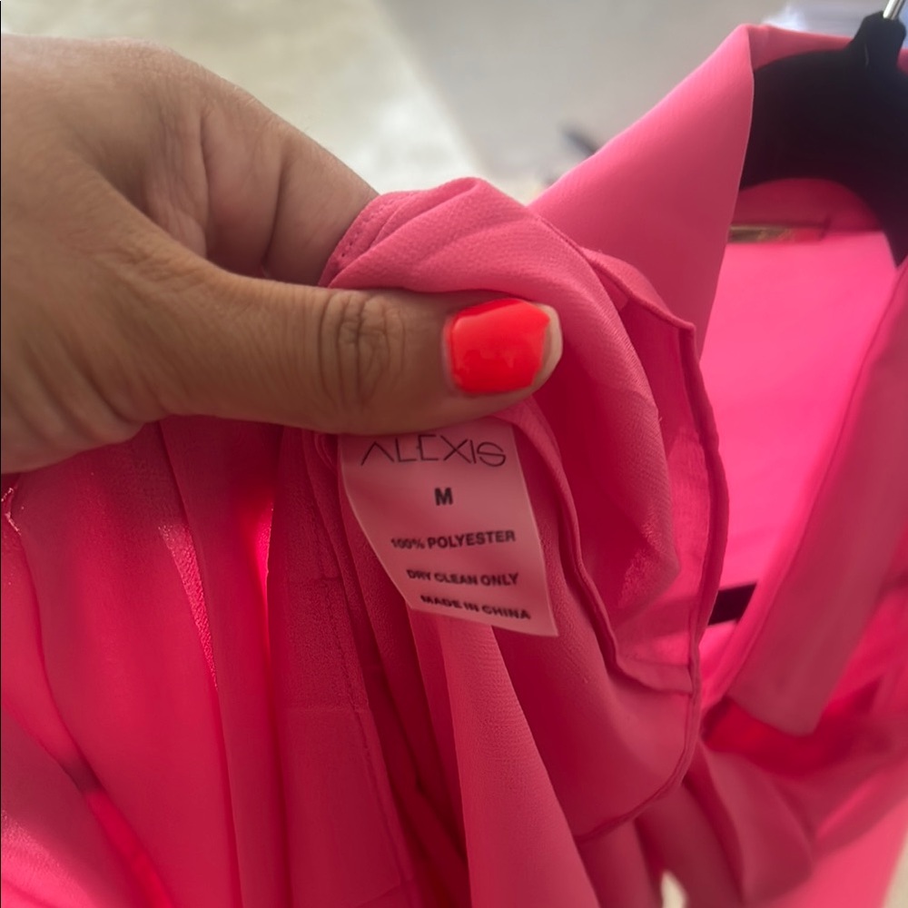 Alexis Pink Ruffled 3/4 Sleeve Blouse - Picture 8 of 8